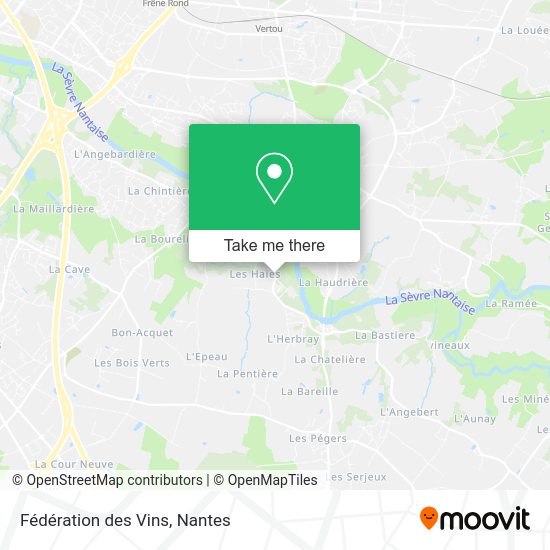 Fédération des Vins map