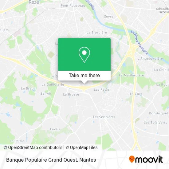 Mapa Banque Populaire Grand Ouest