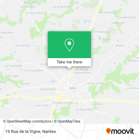 Mapa 19 Rue de la Vigne