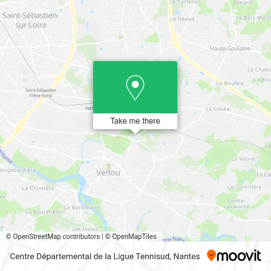 Mapa Centre Départemental de la Ligue Tennisud