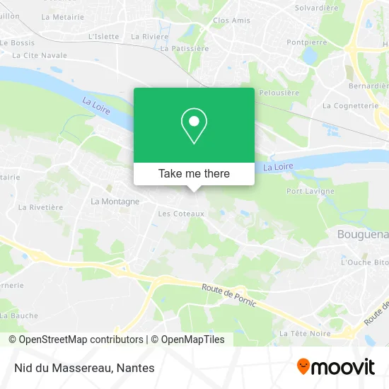Nid du Massereau map