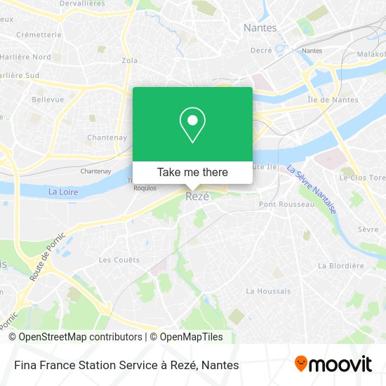 Fina France Station Service à Rezé map