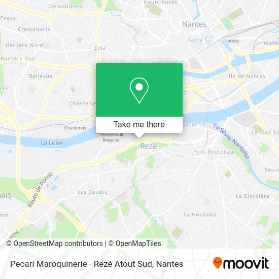 Pecari Maroquinerie - Rezé Atout Sud map