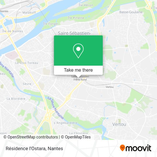 Résidence l'Ostara map