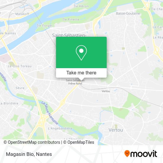 Magasin Bio map