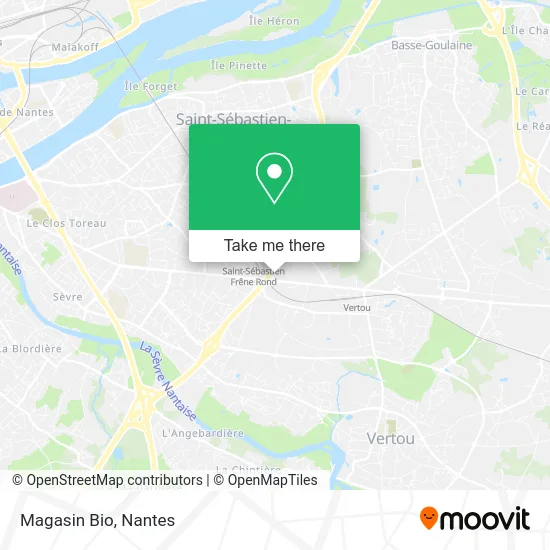 Magasin Bio map