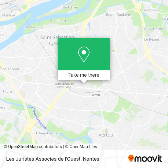 Mapa Les Juristes Associes de l'Ouest