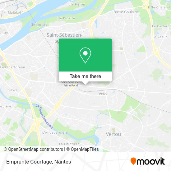 Emprunte Courtage map