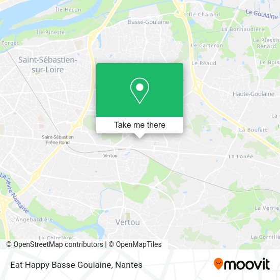 Eat Happy Basse Goulaine map