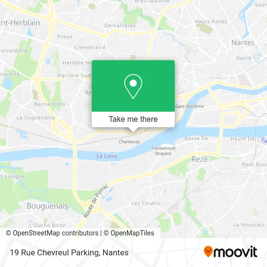 Mapa 19 Rue Chevreul Parking