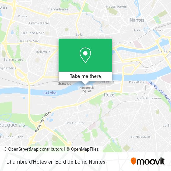 Chambre d'Hôtes en Bord de Loire map