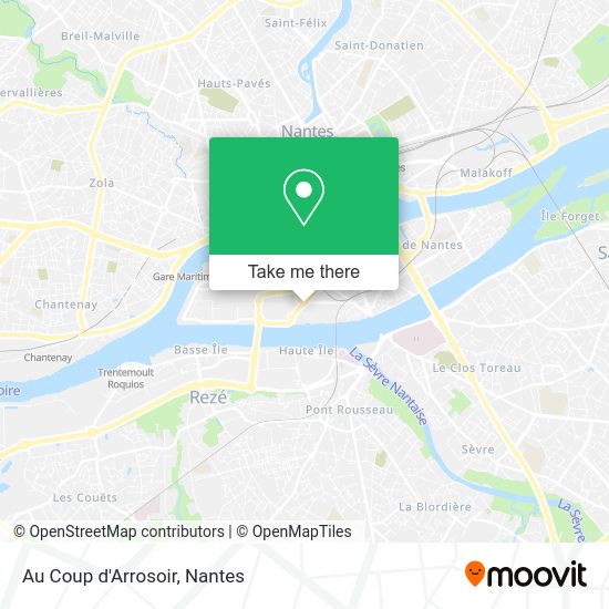 Au Coup d'Arrosoir map
