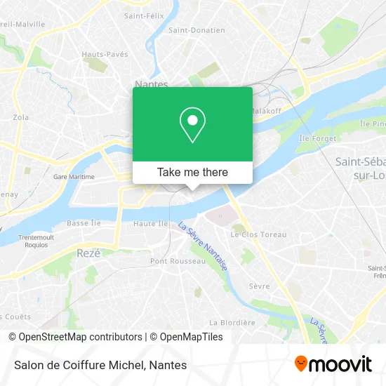 Mapa Salon de Coiffure Michel