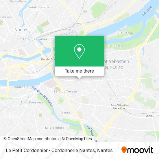 Le Petit Cordonnier - Cordonnerie Nantes map