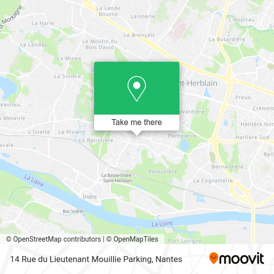 Mapa 14 Rue du Lieutenant Mouillie Parking