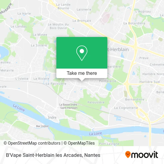 Mapa B'Vape Saint-Herblain les Arcades