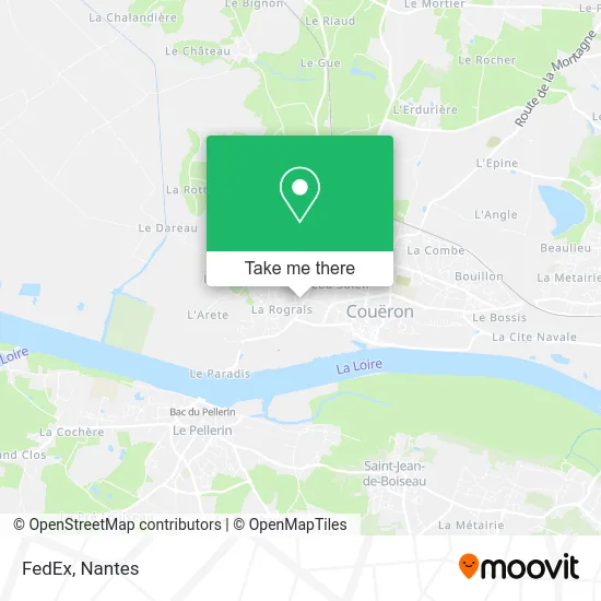 FedEx map