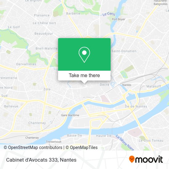 Cabinet d'Avocats 333 map