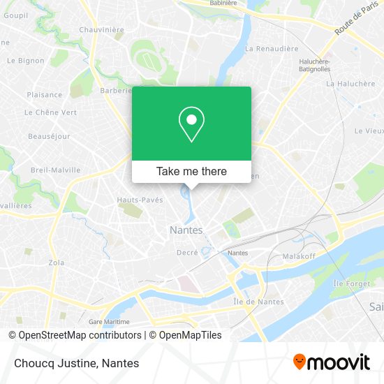 Choucq Justine map