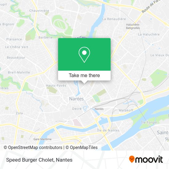 Speed Burger Cholet map