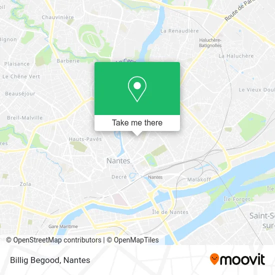 Billig Begood map