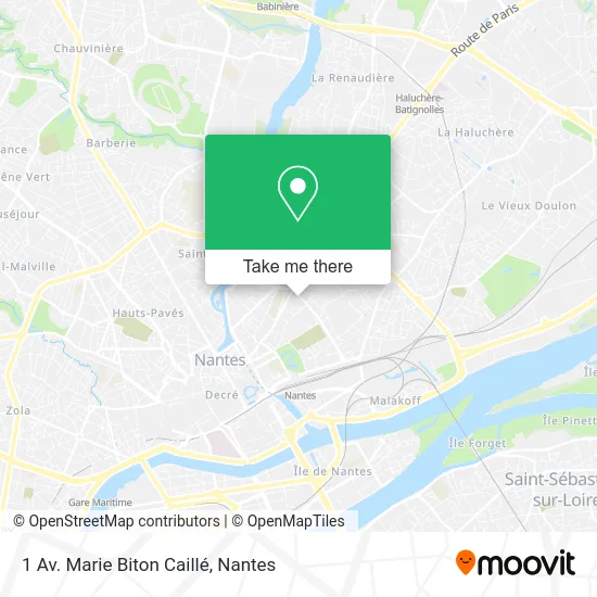 Mapa 1 Av. Marie Biton Caillé