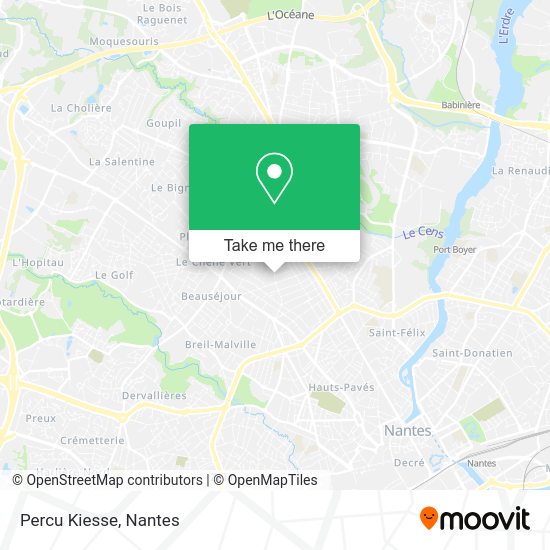 Percu Kiesse map