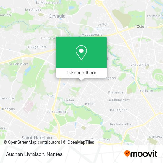 Auchan Livraison map