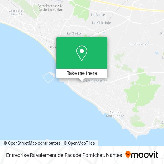 Entreprise Ravalement de Facade Pornichet map