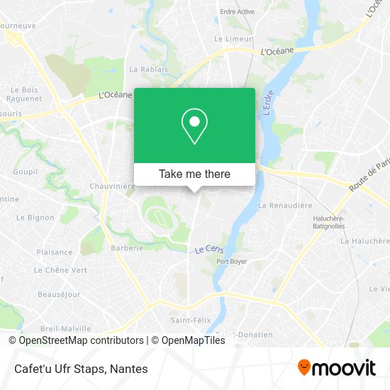 Cafet'u Ufr Staps map