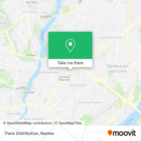 Paris Distribution map