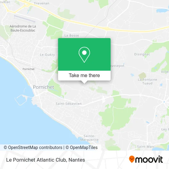 Le Pornichet Atlantic Club map