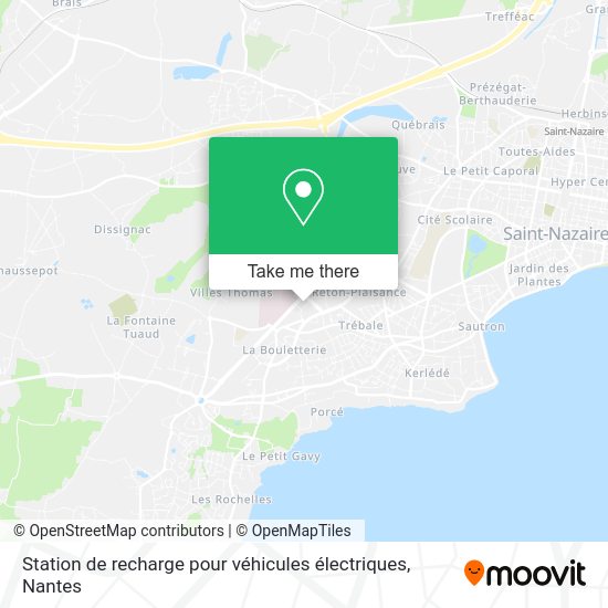 Station de recharge pour véhicules électriques map