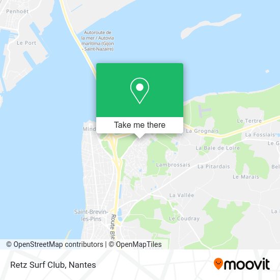 Retz Surf Club map