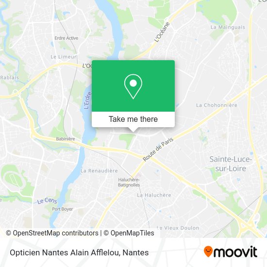 Opticien Nantes Alain Afflelou map
