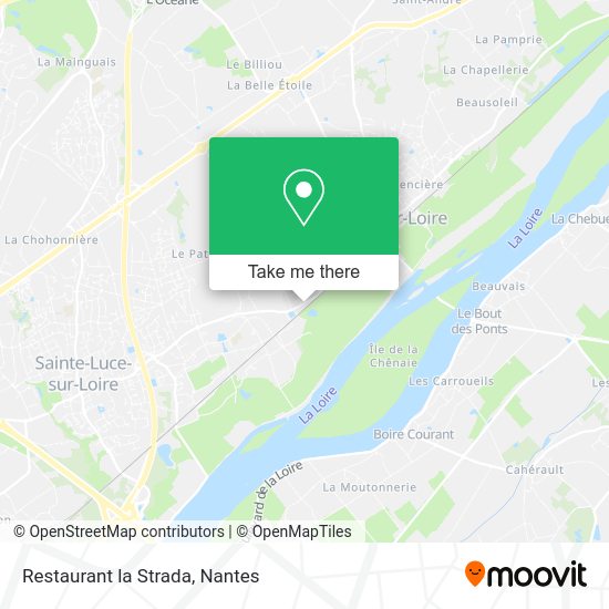 Restaurant la Strada map