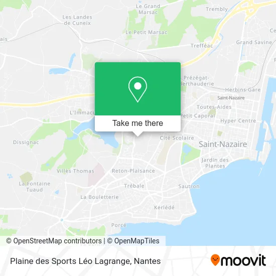 Plaine des Sports Léo Lagrange map