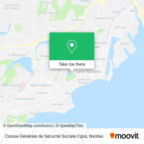 Caisse Générale de Sécurité Sociale Cgss map
