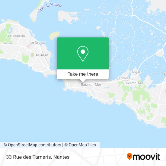 Mapa 33 Rue des Tamaris