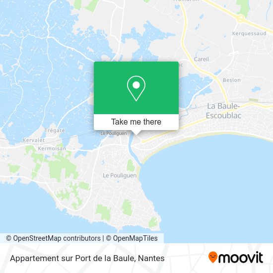 Appartement sur Port de la Baule map