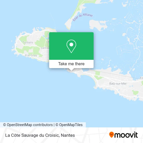 Mapa La Côte Sauvage du Croisic