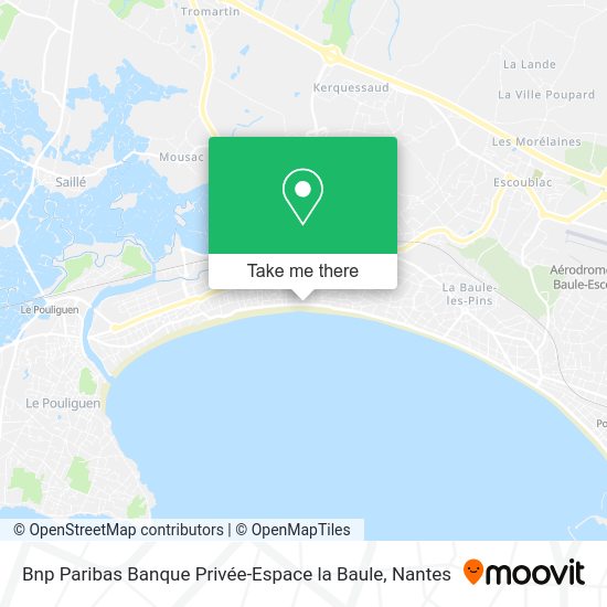 Bnp Paribas Banque Privée-Espace la Baule map