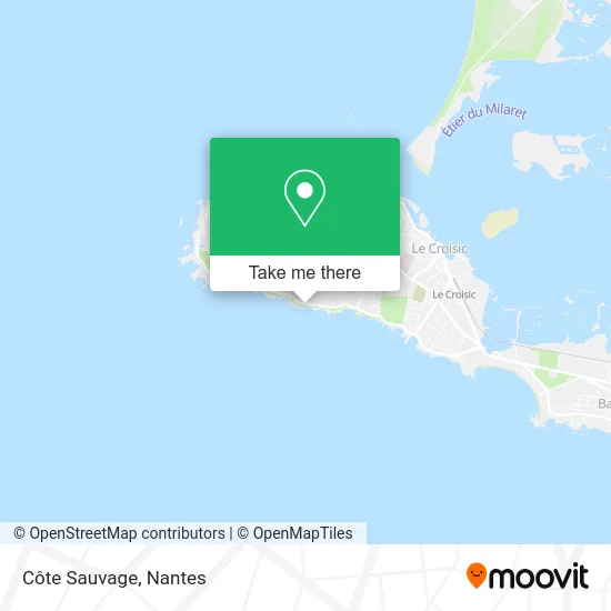 Côte Sauvage map