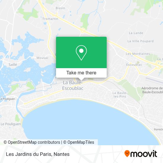 Les Jardins du Paris map
