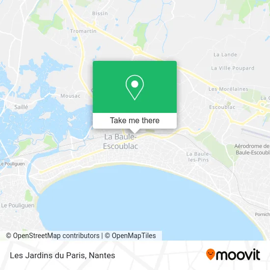 Mapa Les Jardins du Paris