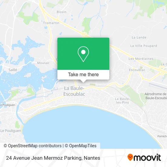 Mapa 24 Avenue Jean Mermoz Parking