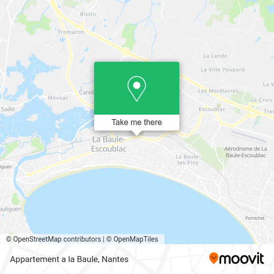 Mapa Appartement a la Baule