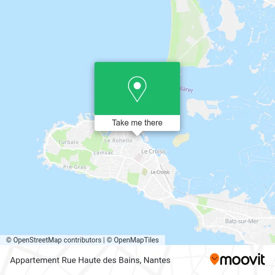 Mapa Appartement Rue Haute des Bains