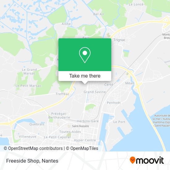 Freeside Shop map