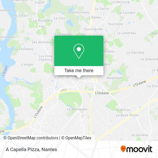 A Capella Pizza map
